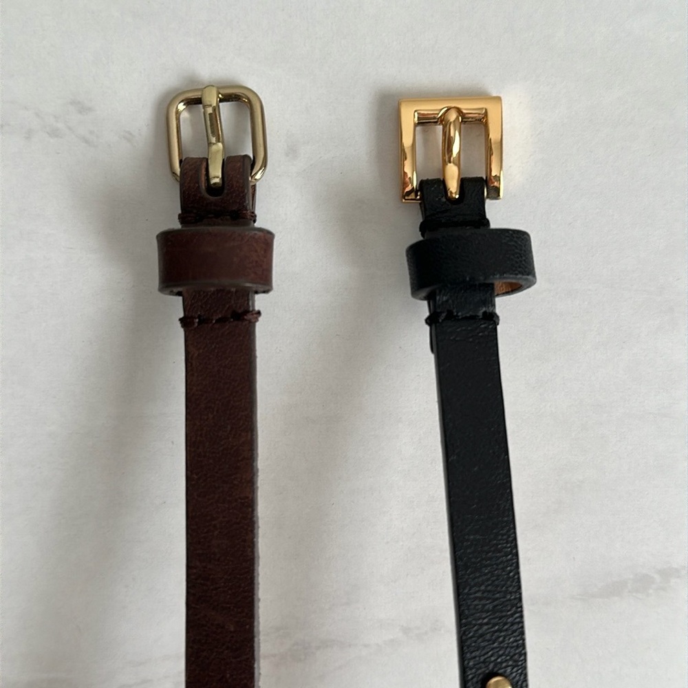J. Crew Skinny Studded Leather Belt Bundle - Picture 9 of 9